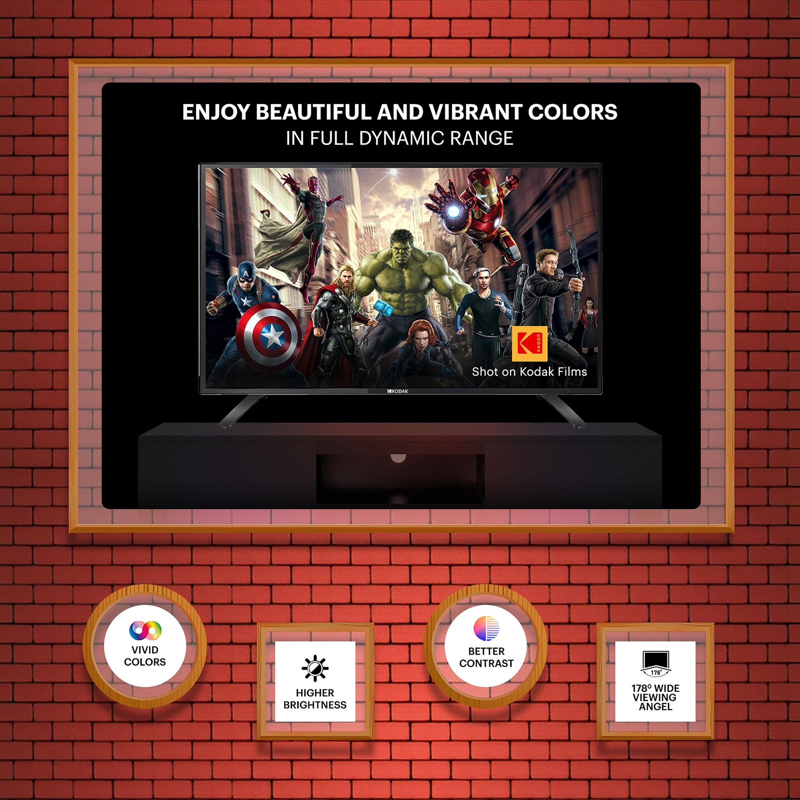 Buy Kodak 9xpro 106 Cm 42 Inch Full Hd Led Smart Android Tv With Dolby Audio Online Croma 1490
